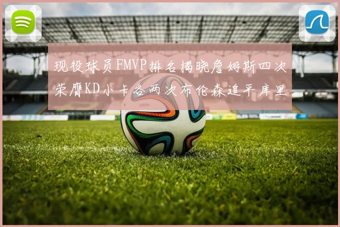 现役球员FMVP排名揭晓詹姆斯四次荣膺KD小卡各两次布伦森追平库里约基奇等人